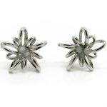 Spiral Silver Flower