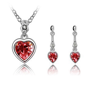 Bright Crystal on Red